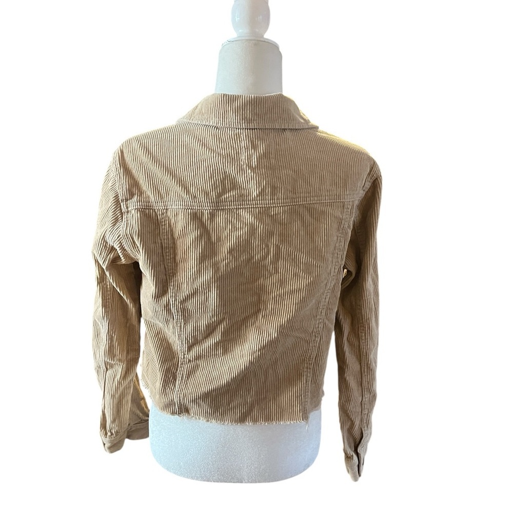TGLA Tan Cropped Corduroy Jacket Size Medium - Picture 2 of 7